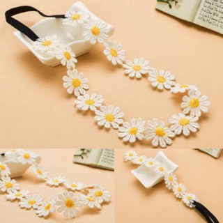 Băng đô ren hoa cúc họa mi phong cách tiểu thư