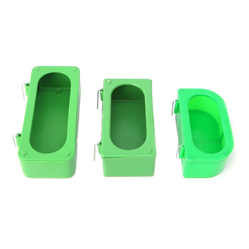Khay Đựng Thức Ăn / Nước Uống Bằng Nhựa Treo Lồng Chim Vẹt