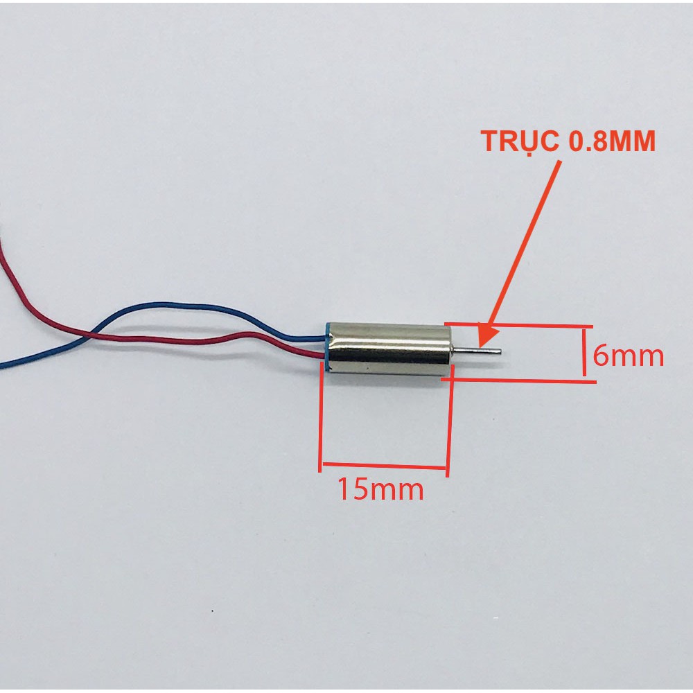 4 motor máy bay mini 615 kèm cánh quạt thuận nghich dây đen trắng xanh đỏ