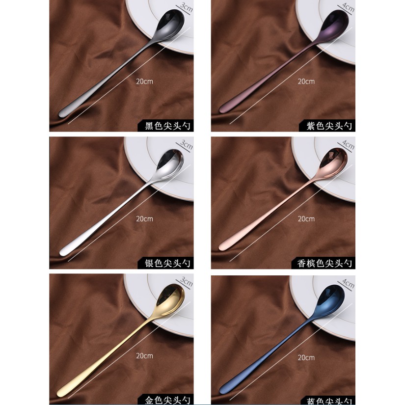 KATELV Set muỗng bằng thép không gỉ 304 chất lượng cao
