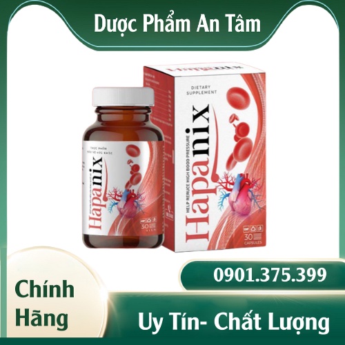 Hapanix Ổn Định Huyết Áp Bảo Vệ Tim Mạch Phòng Ngừa Đột Quỵ Hạ Mỡ Máu