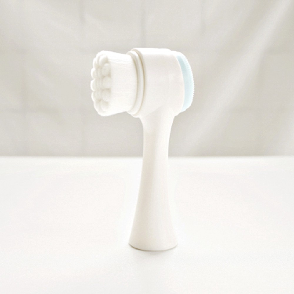 Cọ rửa mặt làm sạch sâu bằng silicone 3D thiết kế 2 đầu