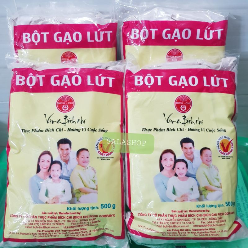 Bột gạo lức nguyên chất Bích Chi 500g