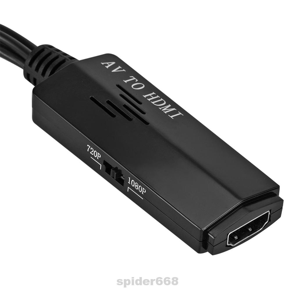 Bộ Chuyển Đổi Tín Hiệu Âm Thanh / Video Av Sang Hdmi Kèm Dây Cáp Usb Tiện Dụng Cho Gia Đình