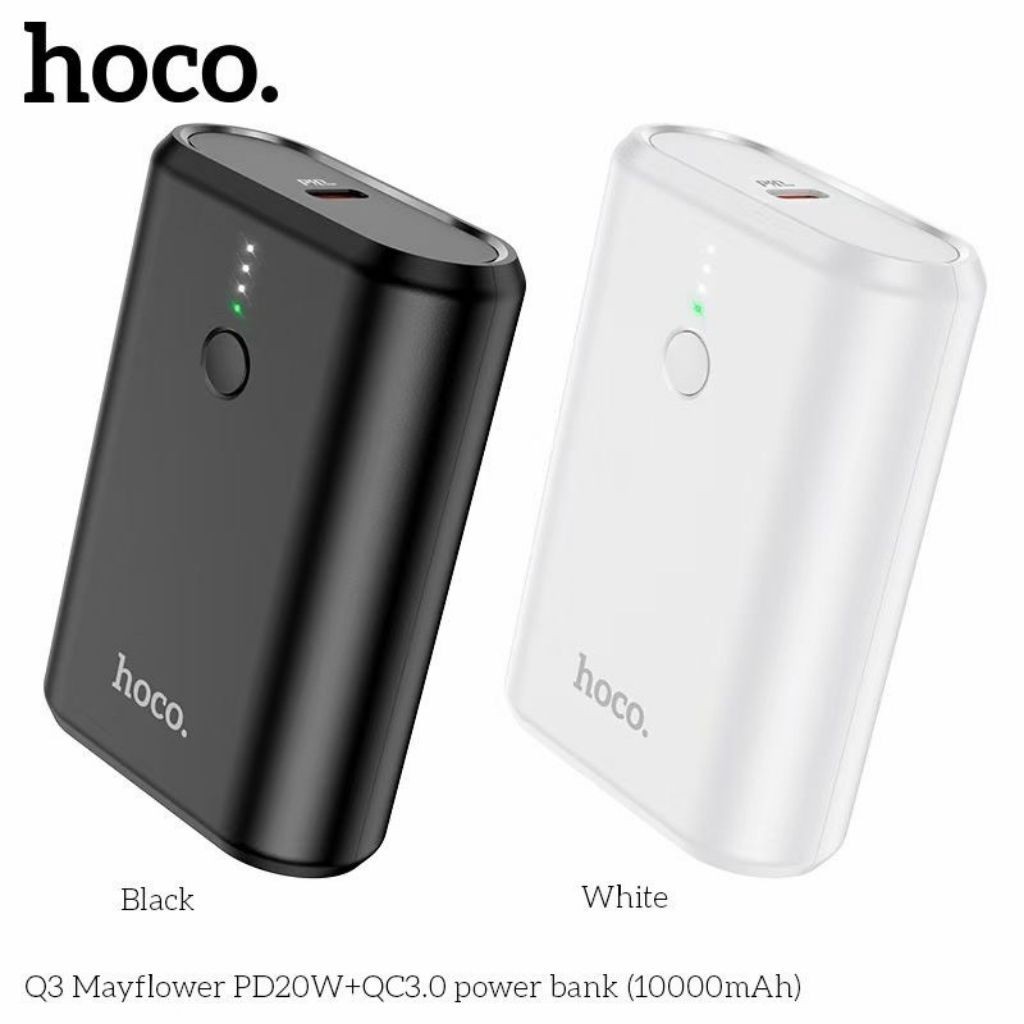 Pin Sạc Dự Phòng Hoco Q3 10.000mAh Sạc Nhanh  20W Dùng Cho Các Dòng Điện Thoại, Iphone, Ipad, Samsung,Tai Nghe Bluetooth