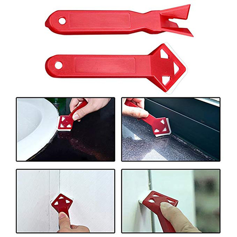 Bộ 2 cái xẻng cào xi măng thủy tinh silicone mini làm thủ công bền bỉ