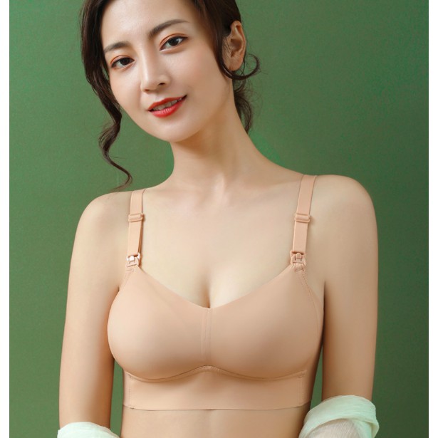 Áo Ngực Cho Con Bú Chống Chảy Xệ Sau Sinh, Không Gọng, Đệm Mút Mỏng Nâng Đỡ Ngực Tốt - AL14