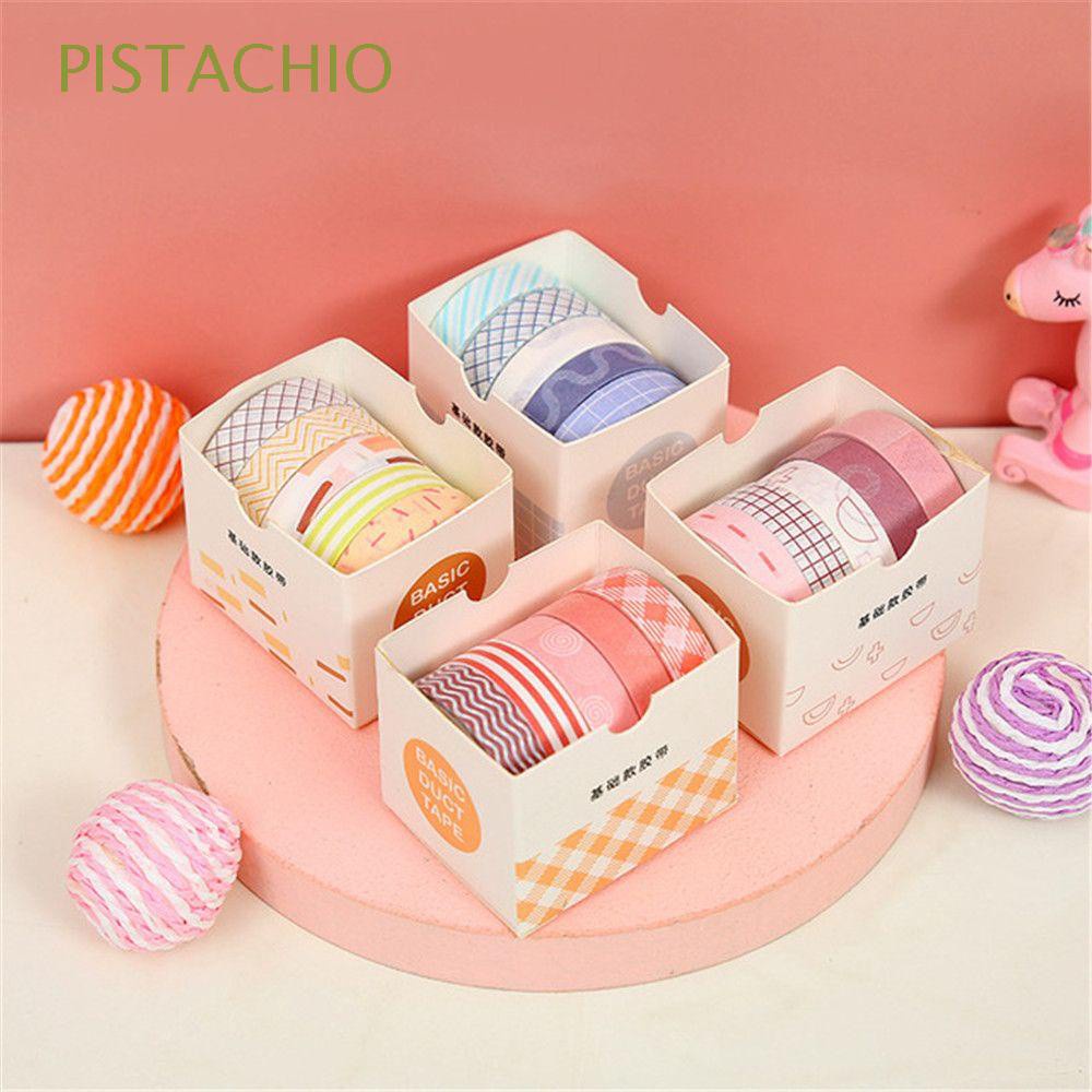 Hộp 5 Cuộn Băng Keo Washi Hình Pikachu Dễ Thương Trang Trí Sổ Lưu Niệm