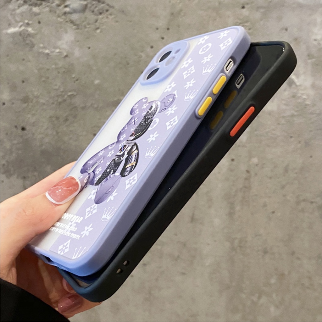 ỐP LƯNG NHÁM CHỐNG SOCK, VA ĐẬP BẢO VỆ CAMERA DÀNH CHO IPHONE ROBOT BEAR - E2690 | BigBuy360 - bigbuy360.vn