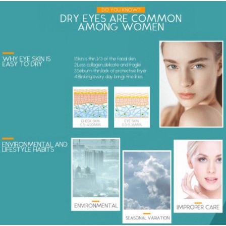 Kem dưỡng mắt Laikou Axit Hyaluronic Dưỡng da mắt - xóa tan bọng nhăn thâm mắt