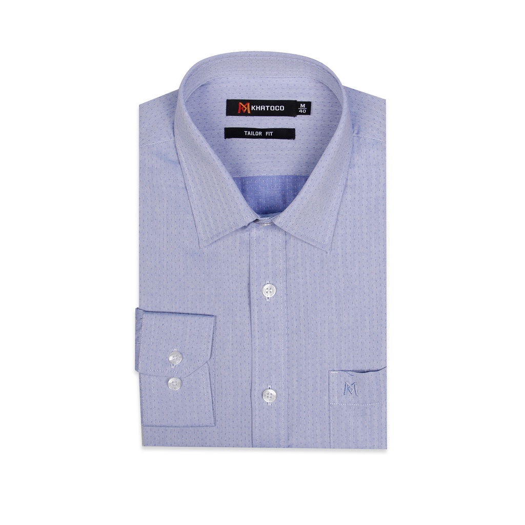 Áo sơ mi nam Khatoco tay dài kẻ caro mã A1MD388T1-THSC022-2005-D | BigBuy360 - bigbuy360.vn