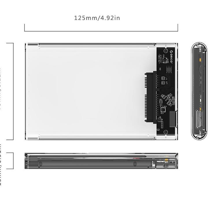Ổ Cứng Trong Suốt Usb 3.0 Orico 2139u3 2.5 Inch | BigBuy360 - bigbuy360.vn