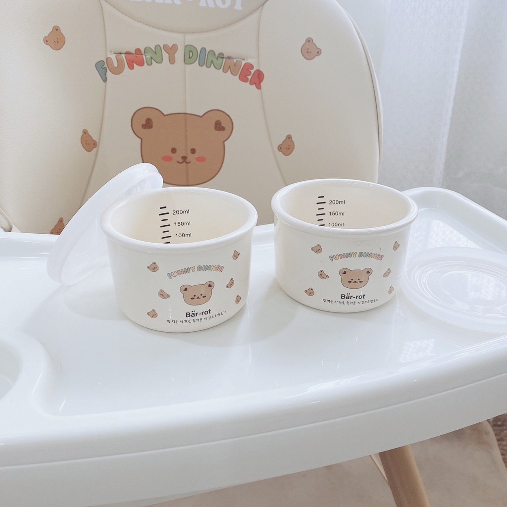 Bát / chén ăn dặm GỐM SỨ Bar rot / Hũ trữ ăn dặm gốm sứ cho bé CERAMIC BOWL BARROT