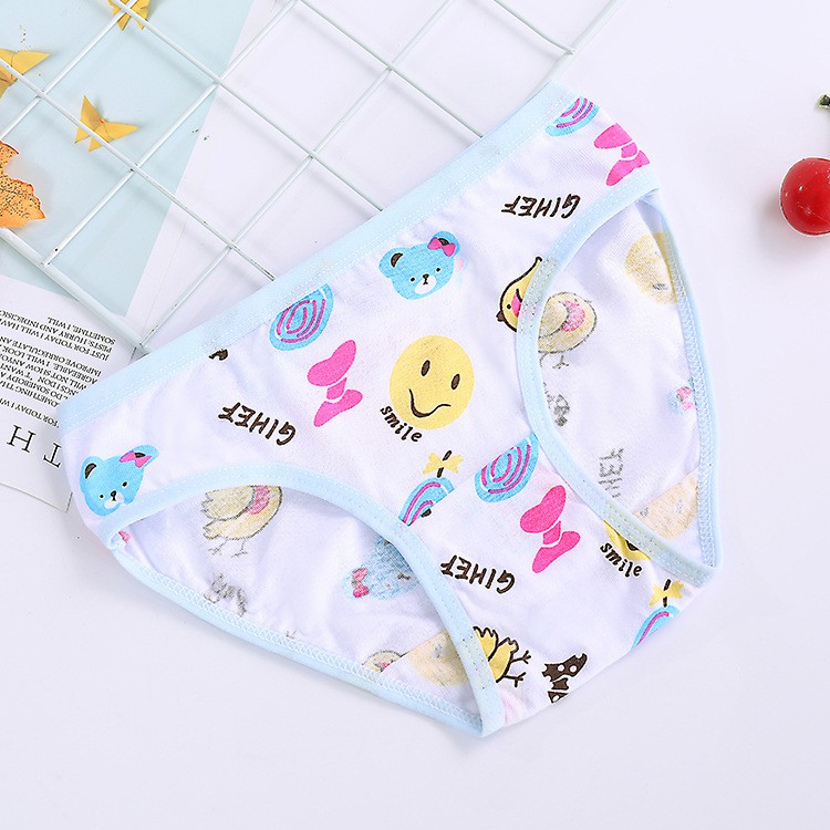 [Mã FAMAYFA2 giảm 10K đơn 50K] Quần chíp tam giác cotton mềm, họa tiết ngộ nghĩnh TE2447, TE2448