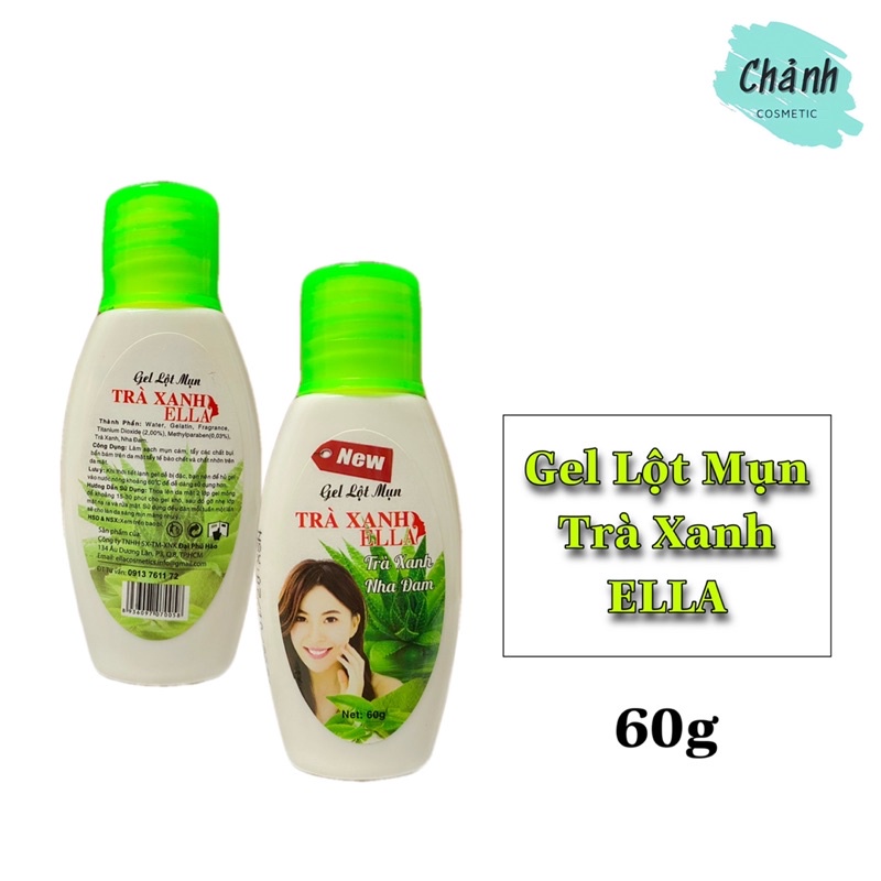 Gel Lột Mụn Trà Xanh Nha Đam ELLA 60g