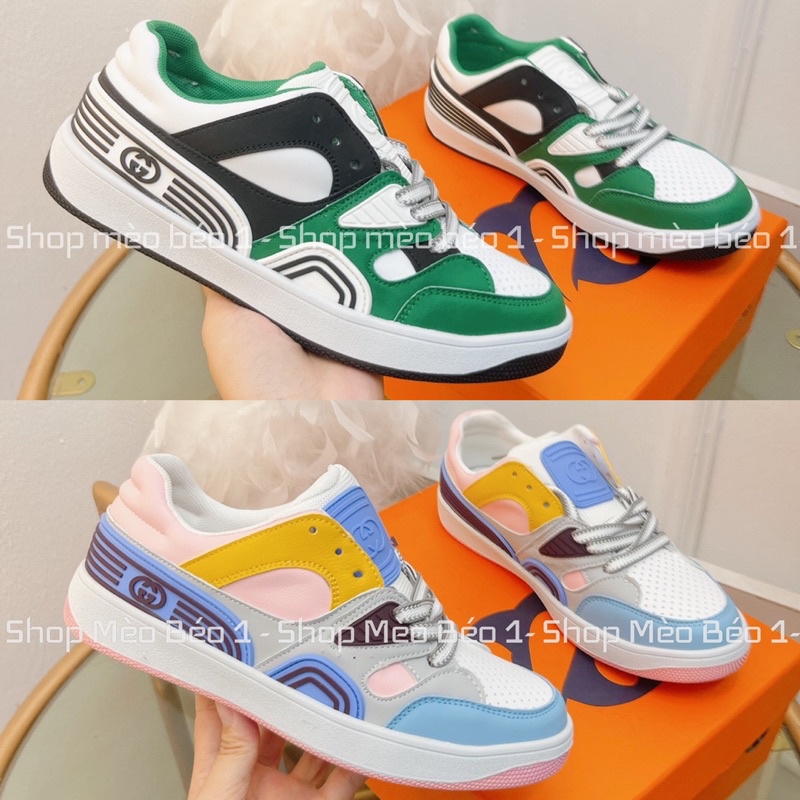 Giày thể thao gc kẻ viền phối màu fullbox