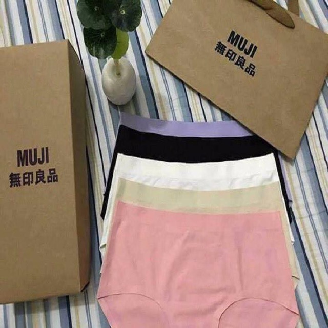 [⚡️CHỈ HÔM NAY] Hộp sét 5 quần chíp nữ muji không viền may kèm túi sách mặc siêu thích Hàng mới | BigBuy360 - bigbuy360.vn