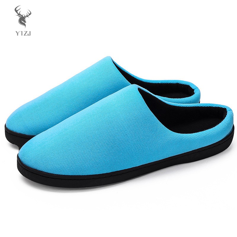 COD&amp; Couple Style Half Drag Cotton Slippers Thickened Warm Winter Supplies Household