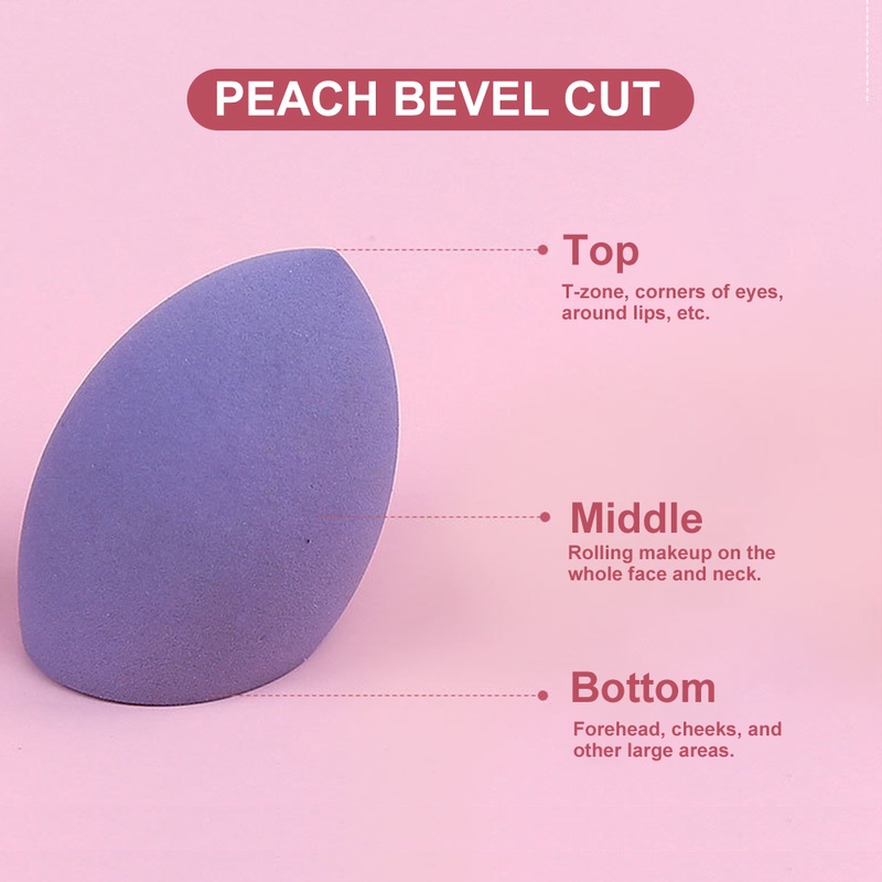 Set 3 Mút Trang Điểm Ướt Và Khô Hình Quả Trứng Kèm Hộp Đựng Đựng Tiện Lợi