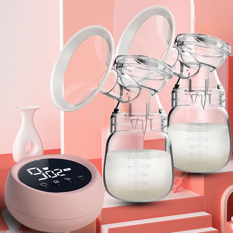 Miss Baby Máy Hút Sữa điện đôi Thông Minh Thế Hệ Mới 2022 Dòng Máy Hút Sữa đôi Không Day Rảnh Tay Kích Sữa Hiệu Quả Cho