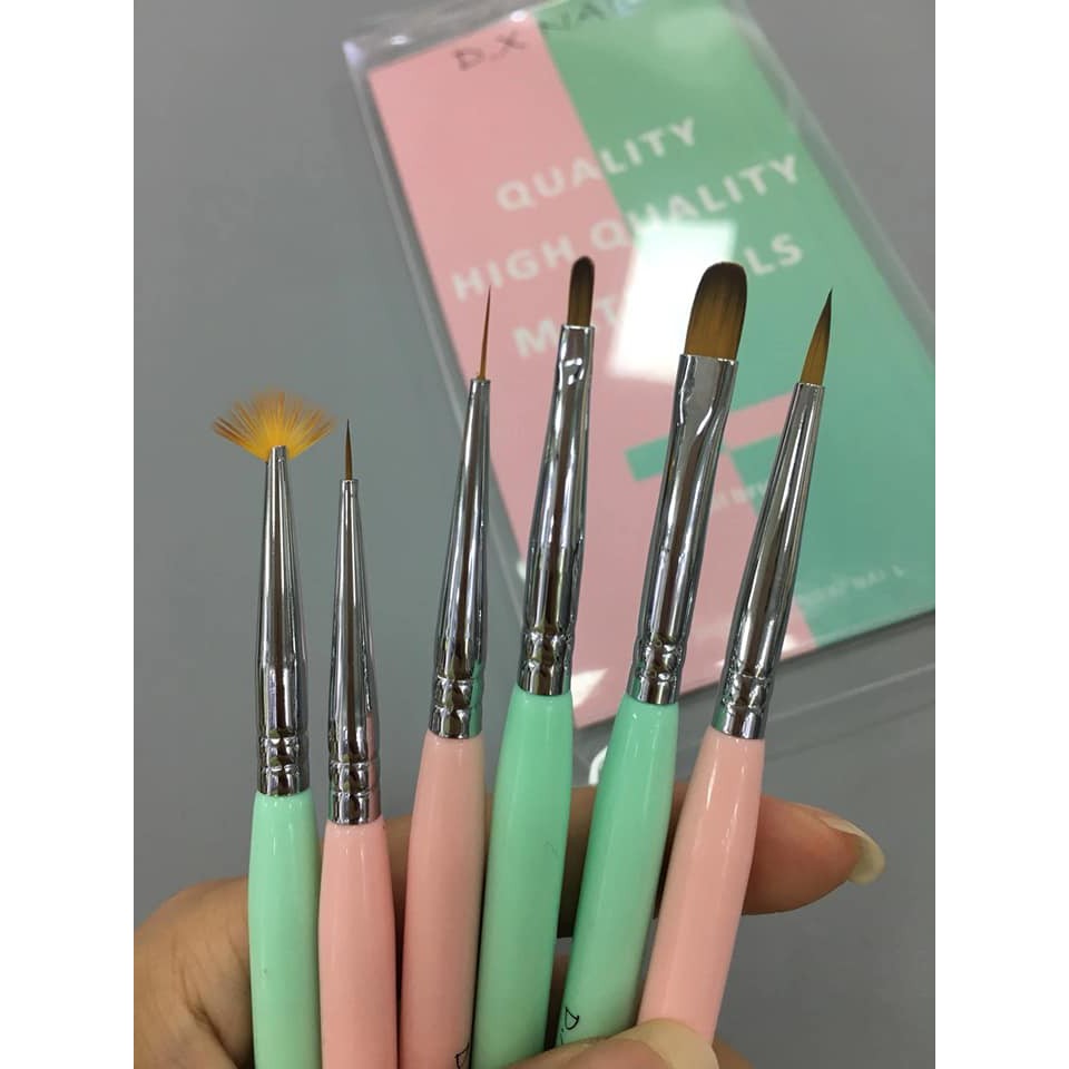 Bộ Cọ Vẽ Nail Cao Cấp (Set 6 Cây) [Freeship]