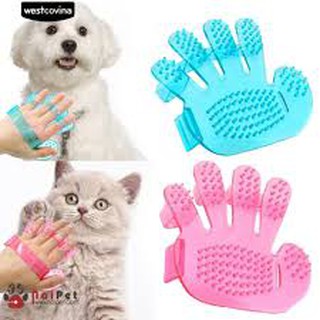 Găng Tay Tắm Bàn Chải Tắm Cho Chó Mèo