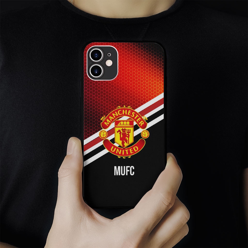 Ốp lưng logo manchester united ba sọc chéo giữa ốp pro 13 11 12 promax 7 8 plus xs X Xr  ART20227028