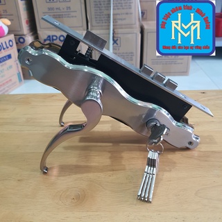 Khóa tay gạt BOSCA 300 tay lượn dùng cho cửa Nhôm, Sắt hệ 1000 [Hàng chính hãng] bảo hành 1 năm