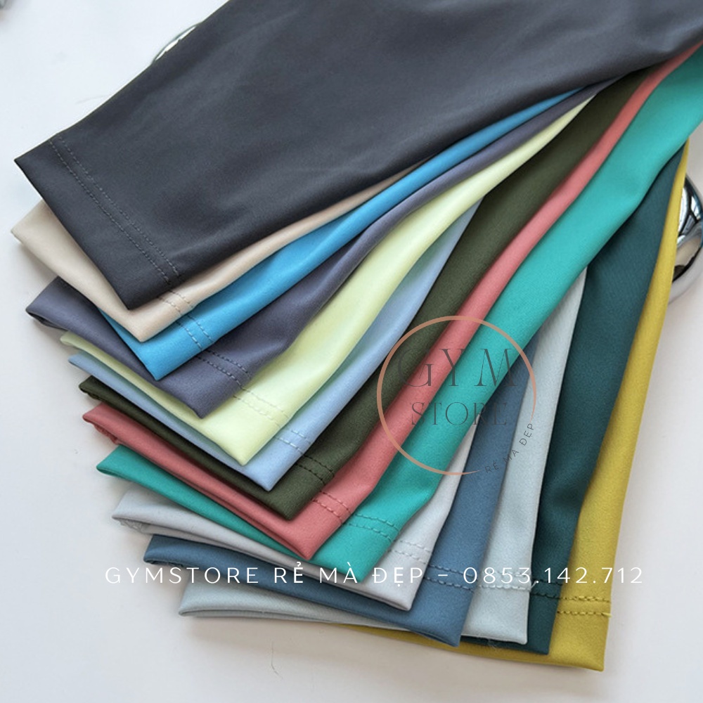 Quần legging lulu Poly ❤️FREESHIP❤️ tập gym yoga thun dệt cạp gen bụng co giãn 4 chiều thấm hút mồ hôi 𝐆𝐘𝐌𝐒𝐓𝐎𝐑𝐄 6008