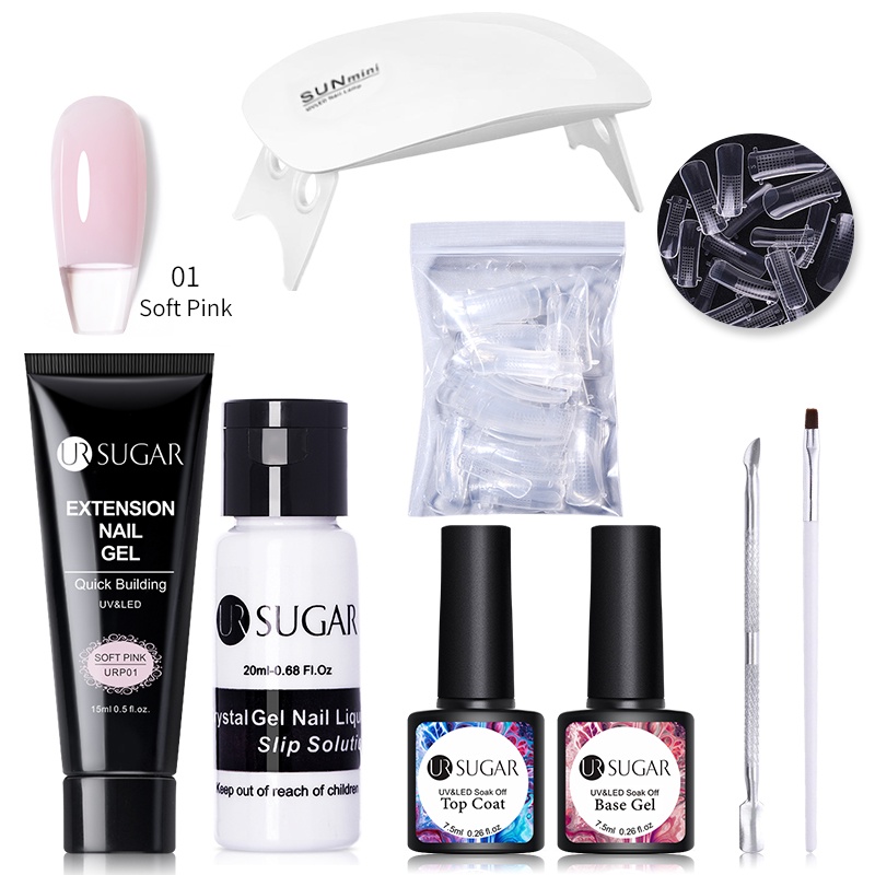 Set 8 dụng cụ đắp nối móng tay nghệ thuật UR SUGAR chuyên dụng 15ml