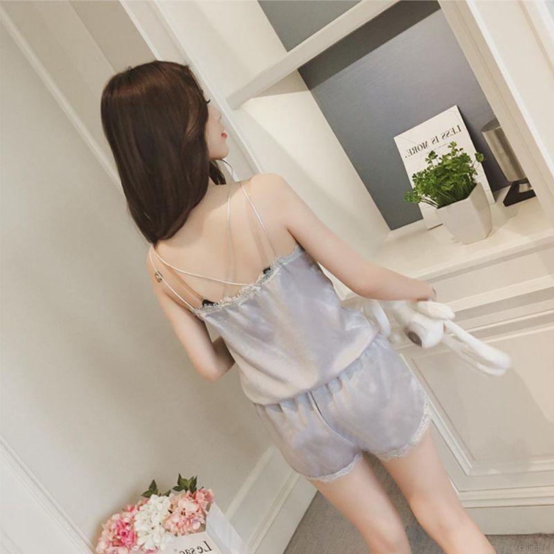 FREESHIP ĐƠN 99K_ Set áo và quần ngủ pajama mùa hè cho nữ