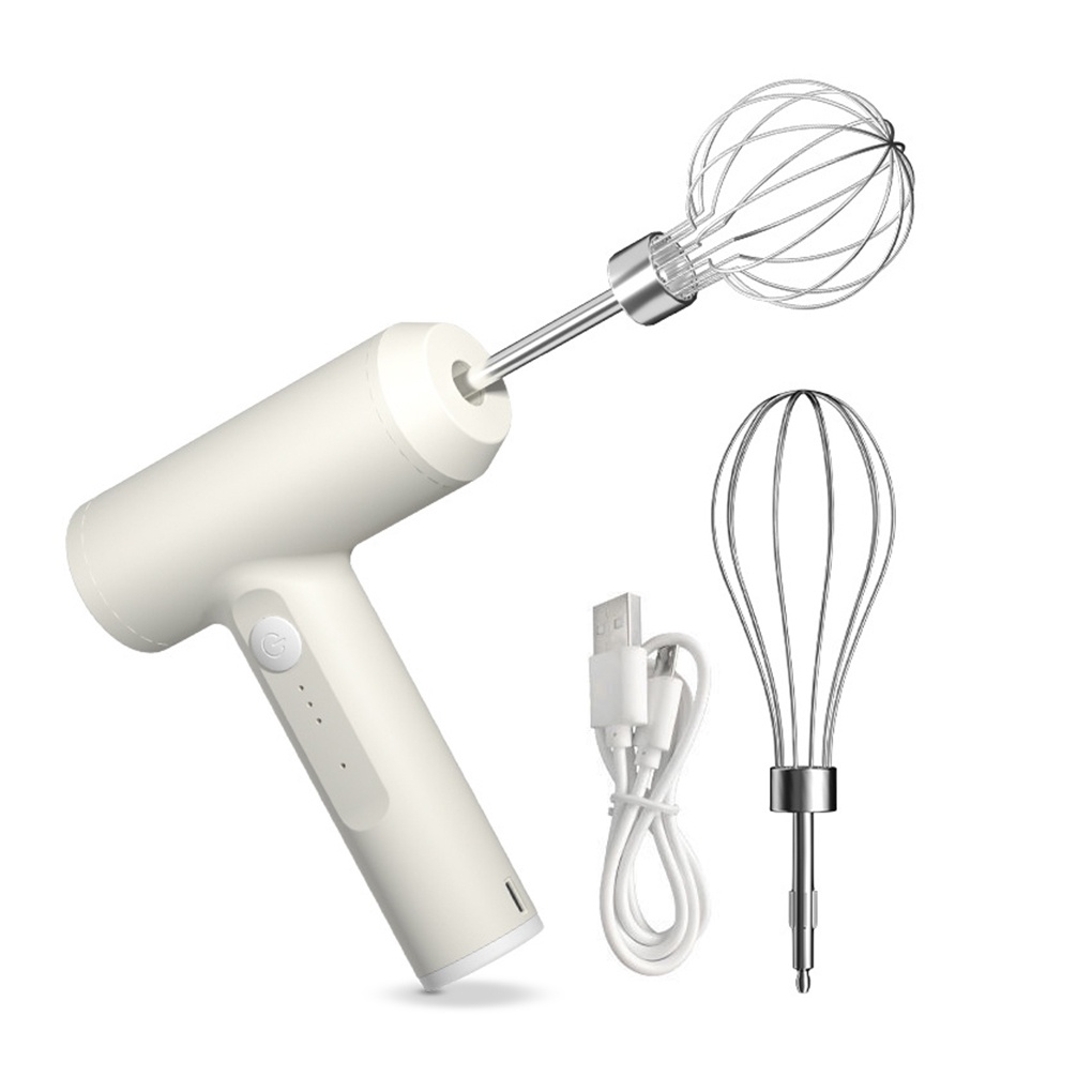 Egg Beater 20W Electric Handheld Egg Whisk Kitchen Rechargeable Cream Blender Mixer