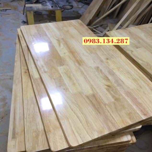 Mặt bàn dài 100cm rộng 15cm,20cm,25cm,30cm,... gỗ thịt , mặt bàn gỗ cao su phun bóng 2 mặt hàng loại 1 đẹp Free Ship