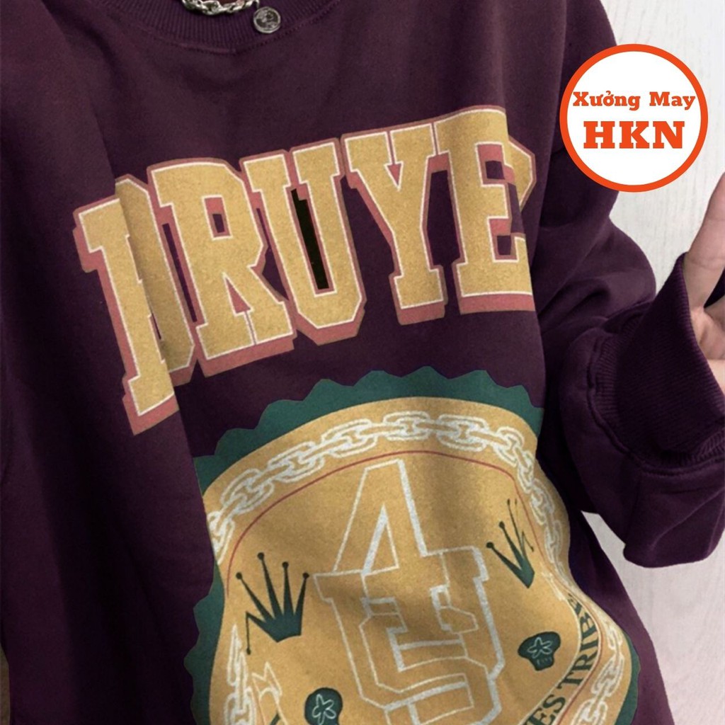 Áo Sweater Nữ Dáng Dài Mốt Che Quần Cá Tính Họa Tiết Đẹp Mã 808 Xưởng May HKN