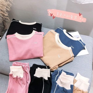 BỘ TRƠN DA CÁ NÉ VIỀN CỔ TRẮNG CHO BÉ