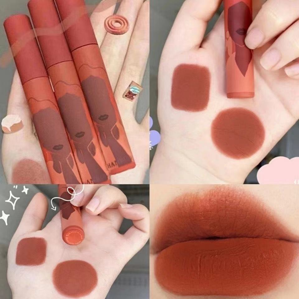 [Hàng mới về] Son môi dạng lỏng lâu trôi chống thấm nước với màu đẹp tự nhiên xinh xắn