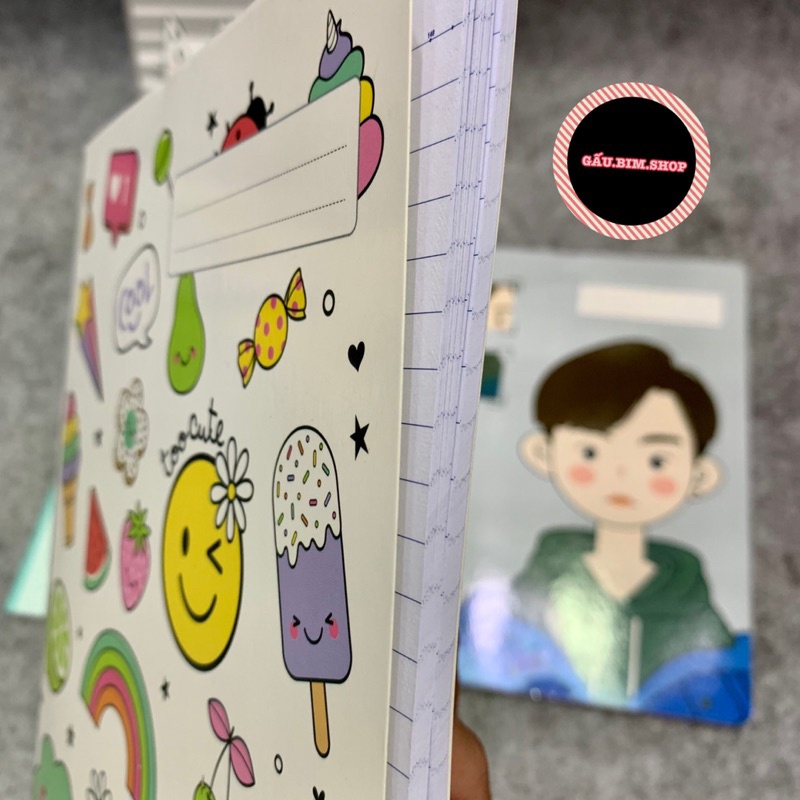 Vở kẻ ngang 120 trang chống loá cao cấp, giấy trắng tự nhiên