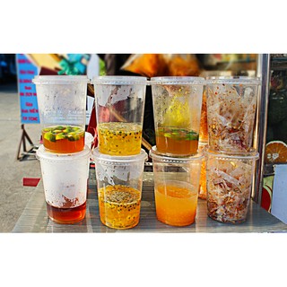 [RẺ VÔ ĐỊCH] 50 LY NHỰA 1 LÍT/ LY 800ml/ LY KHỔNG LỒ/ LY TRÀ TẮC đã kèm nắp ly Uy Kiệt như hình