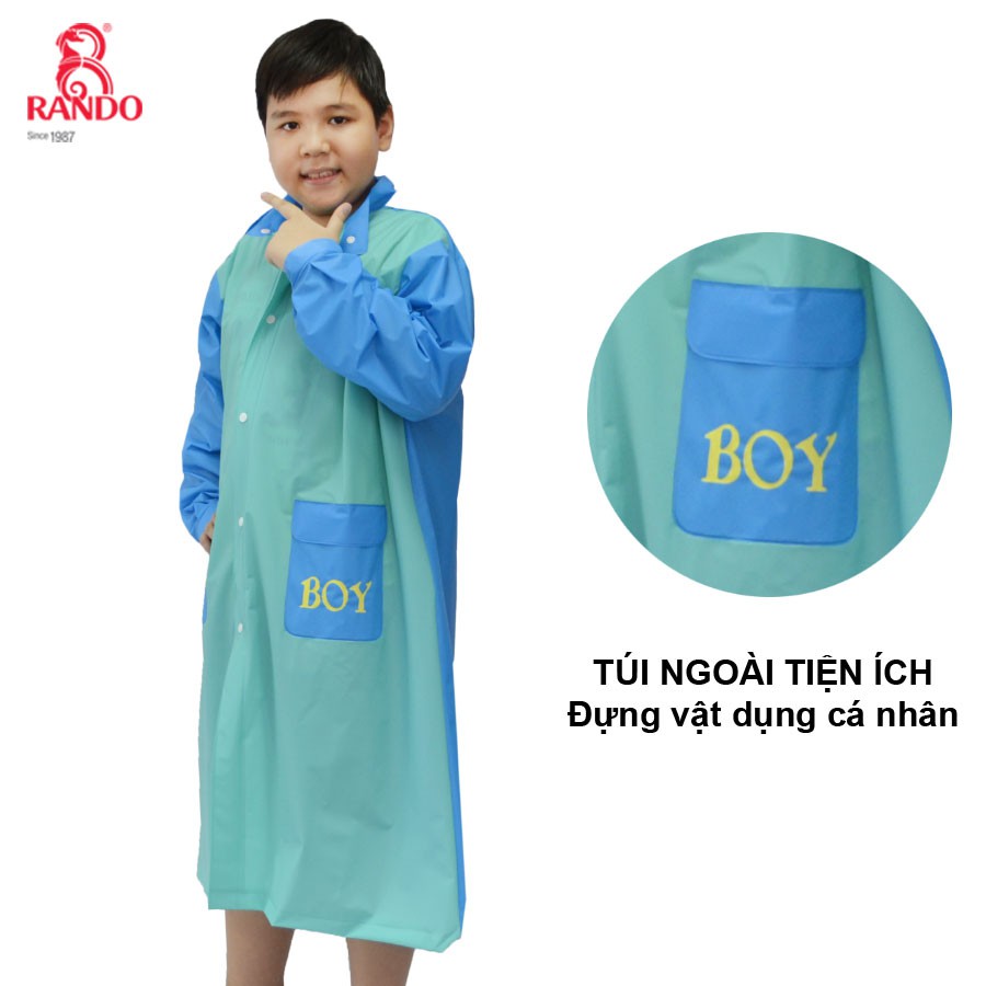 ÁO MƯA TUỔI TEEN CON TRAI - GOOD BOY RẠNG ĐÔNG (RANDO)