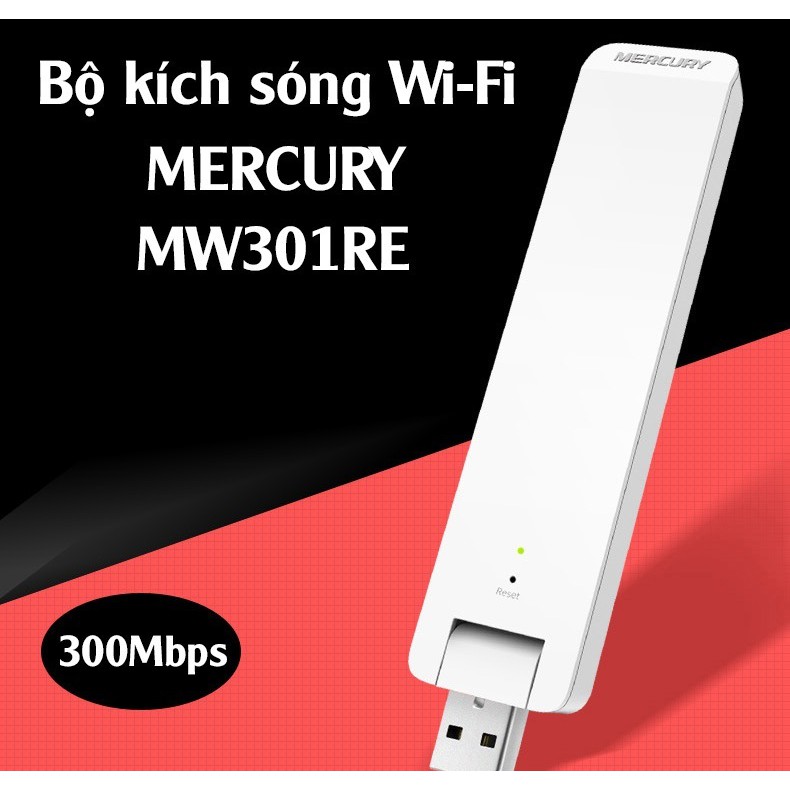 ❤️Freeship❤️ Khuếch đại kích sóng Wifi Mercury 1 râu Sử dụng nguồn điện cổng Usb BP10425