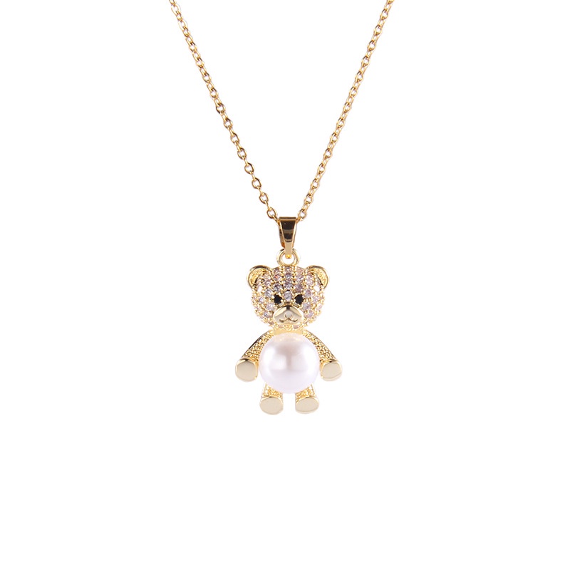 Vòng cổ Thép Titan Đính Ngọc Trai Sang Trọng Cho Nữ