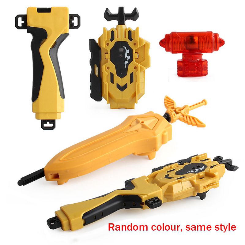 Set 12 Con Quay Đồ Chơi Beyblade Màu Vàng Kèm Phụ Kiện