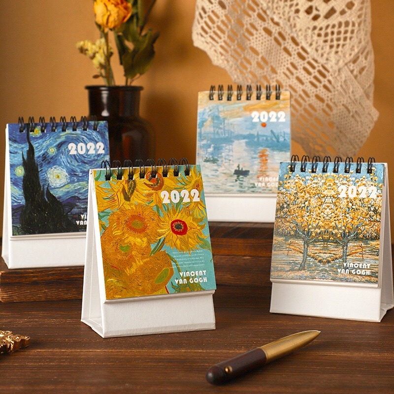 LỊCH MINI BỎ TÚI 2022 IN TRANH VAN GOGH NHIỀU MẪU