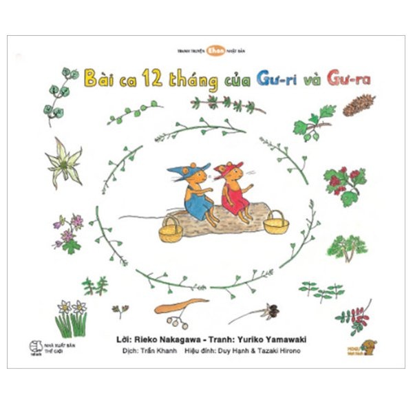 Sách Ehon - Mọt Sách Mogu - Bài Ca 12 Tháng Của Gư-Ri Và Gư-Ra