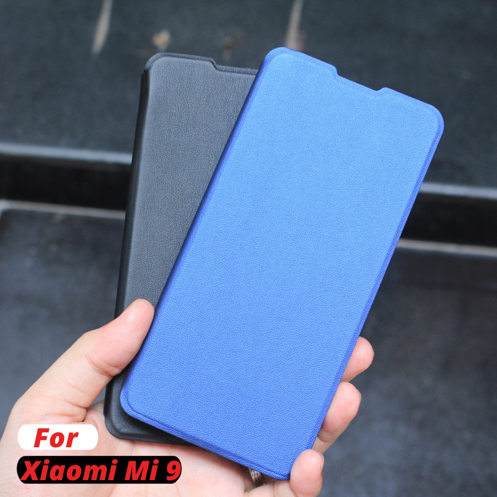 Xiaomi Mi 9 Bao da full mặt Xiaomi Mi 9 cao cấp 3 tiện ích