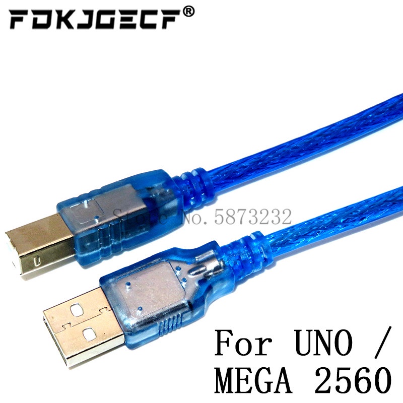 Cáp USB Cao Cấp 30cm Cho Uno r3/Nano/MEGA 2560/Leonardo/Pro Micro/DUE Blue type/Mini USB/Micro USB 0.3m