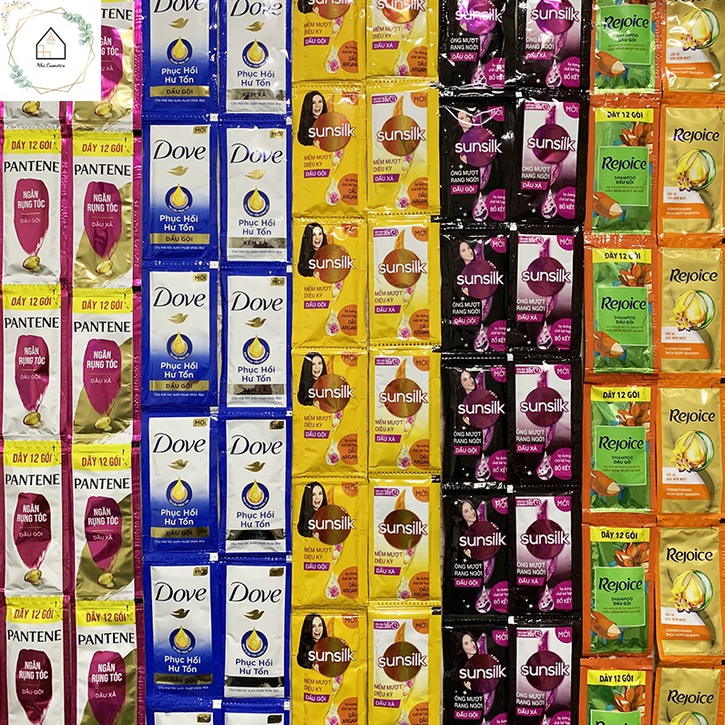 Dây Dầu Gội Dầu Xả Giá Sỉ Dove, Rejoice, Pantene, Sunsilk