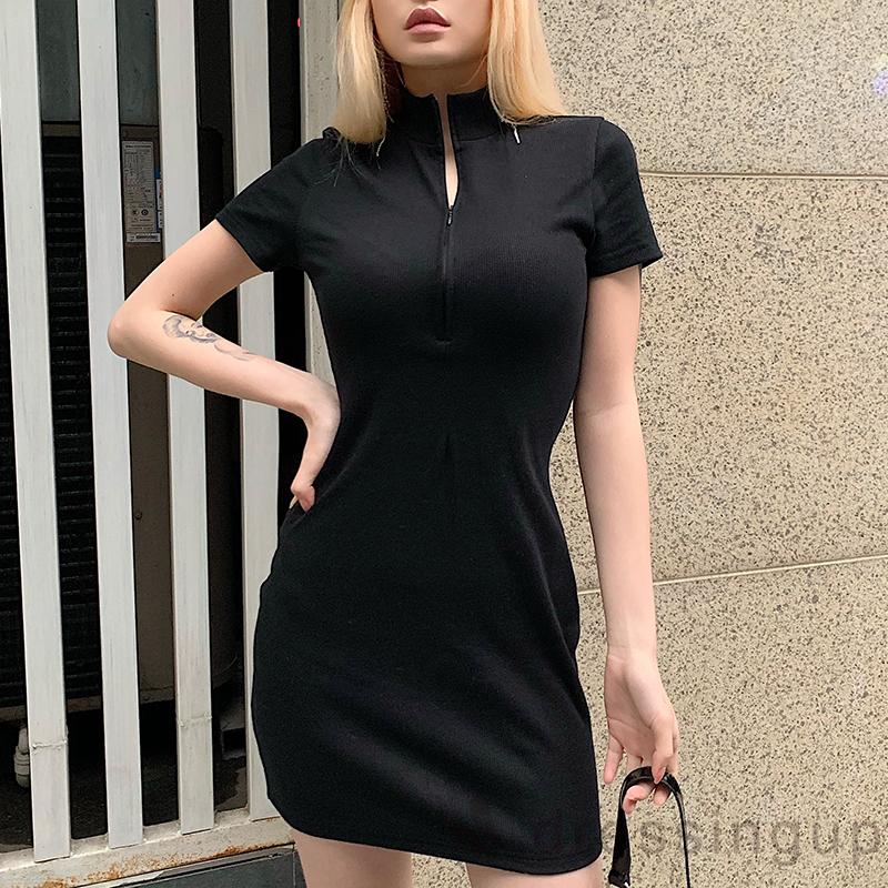 Đầm Nữ Tay Dài Có Dây Kéo Hợp Thời Trang | BigBuy360 - bigbuy360.vn