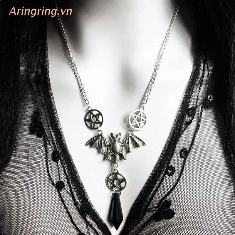 Vòng cổ Nữ Hình Dơi Phong Cách Gothic Cho Halloween