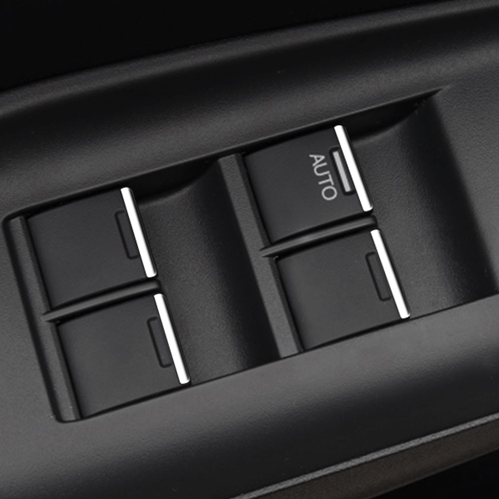 Bộ 7 Miếng Dán Kim Loại Cho Cửa Sổ Xe Ô Tô Honda Crv Cr-V Acc